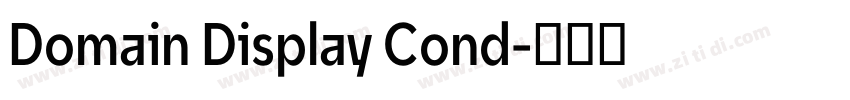 Domain Display Cond字体转换 Domain Display Cond字体转换